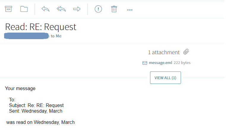 نمونه ایمیلی که در Inbox دریافت می‌کنید.