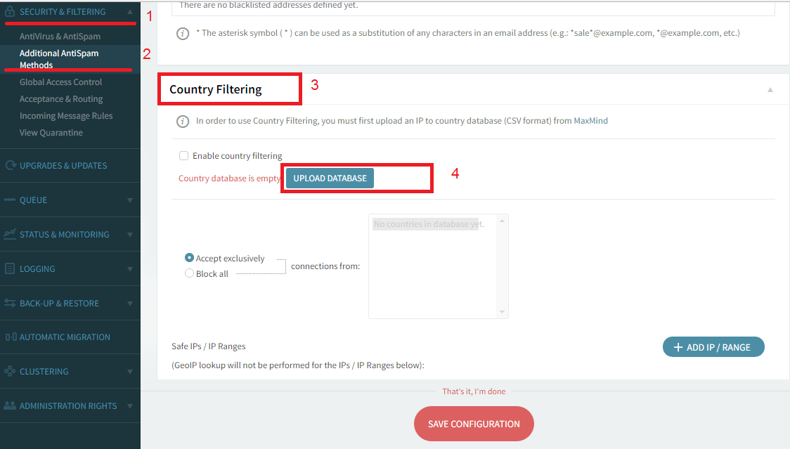 CountryFiltering